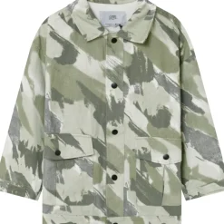 Veste Camouflage Oversize Vert Kaki