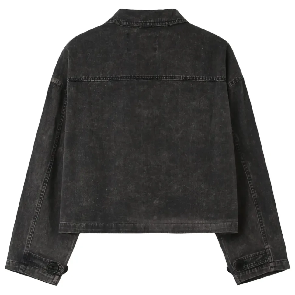 Veste Delavee Poches Noir