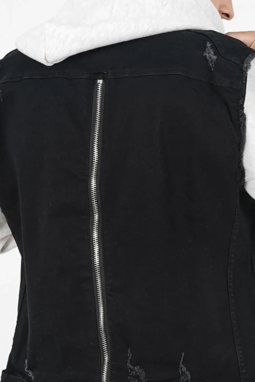 Veste Destroy Sans Manches Noir