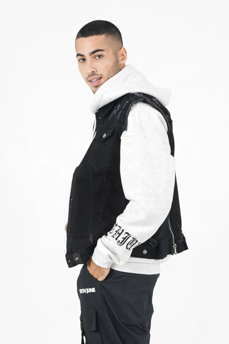 Veste Destroy Sans Manches Noir