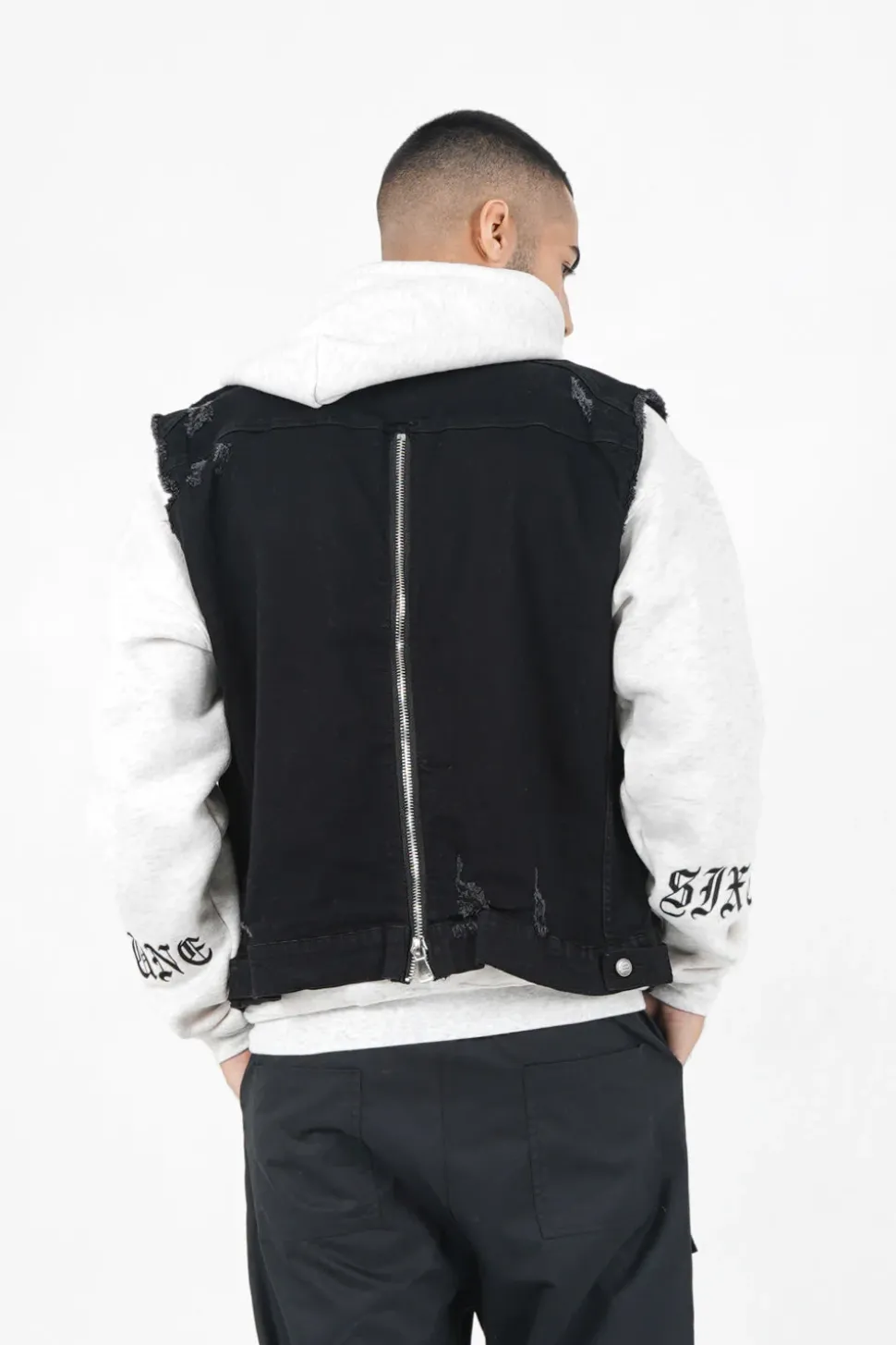 Veste Destroy Sans Manches Noir