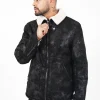 Veste Fausse Peau Mouton Noir