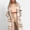 Veste Longue Laine Beige