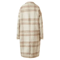 Veste Longue Laine Beige