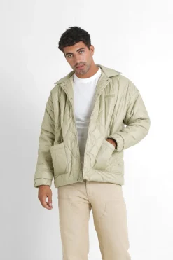Veste Matelassee Vague Vert Kaki