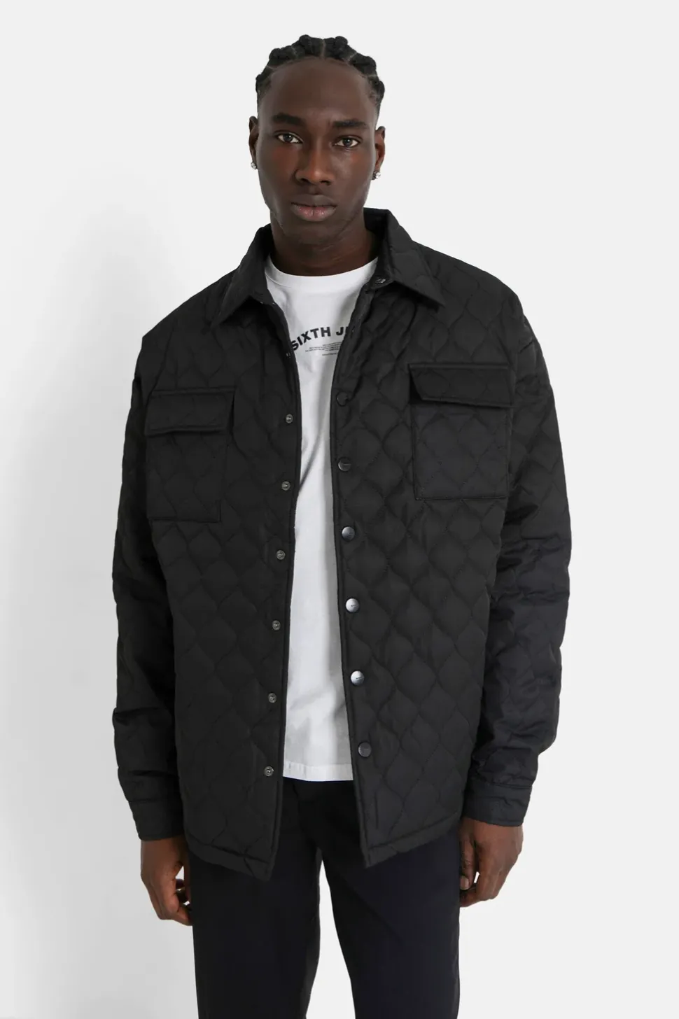 Veste Matelassee Wavy Noir