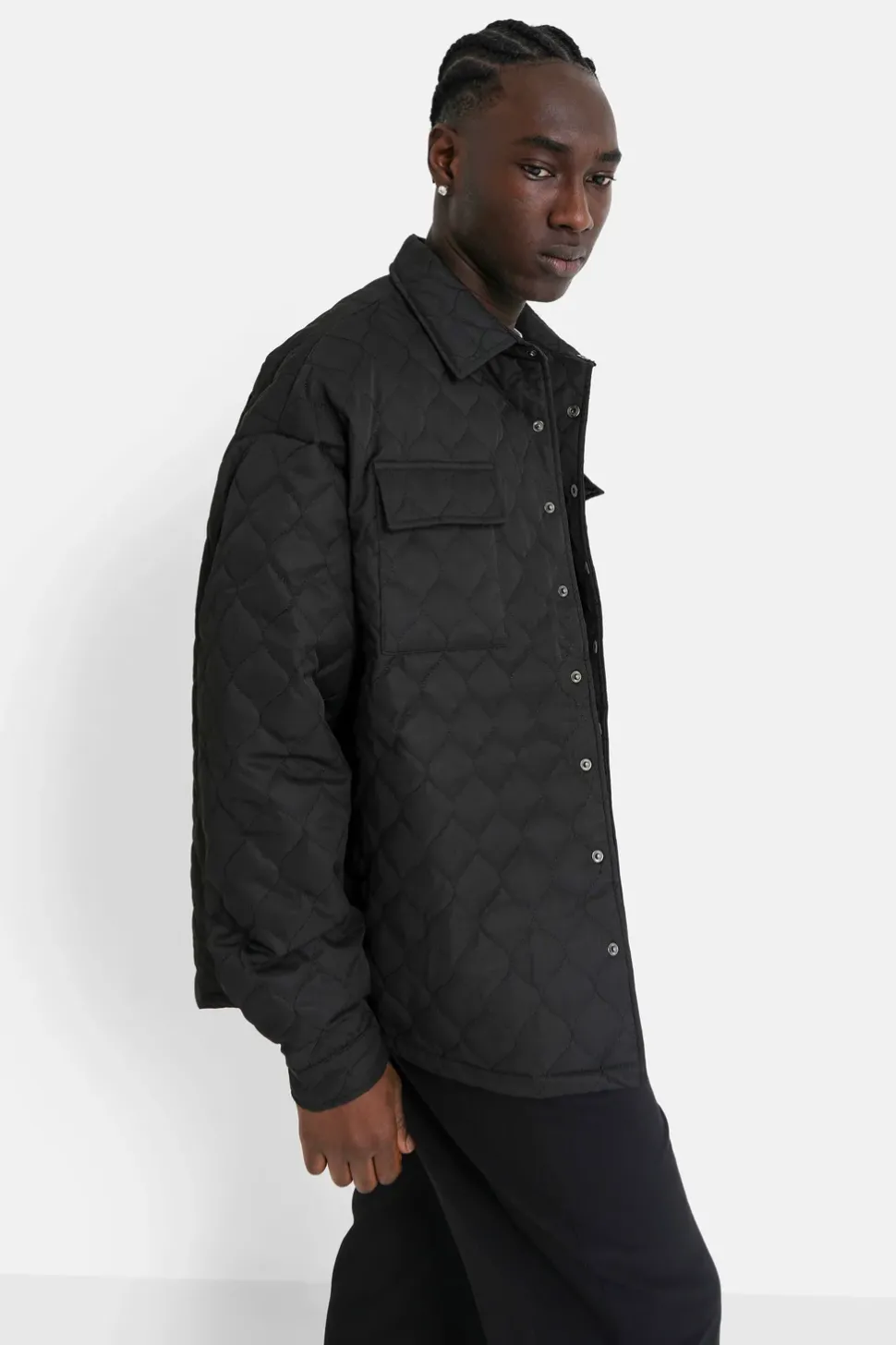 Veste Matelassee Wavy Noir