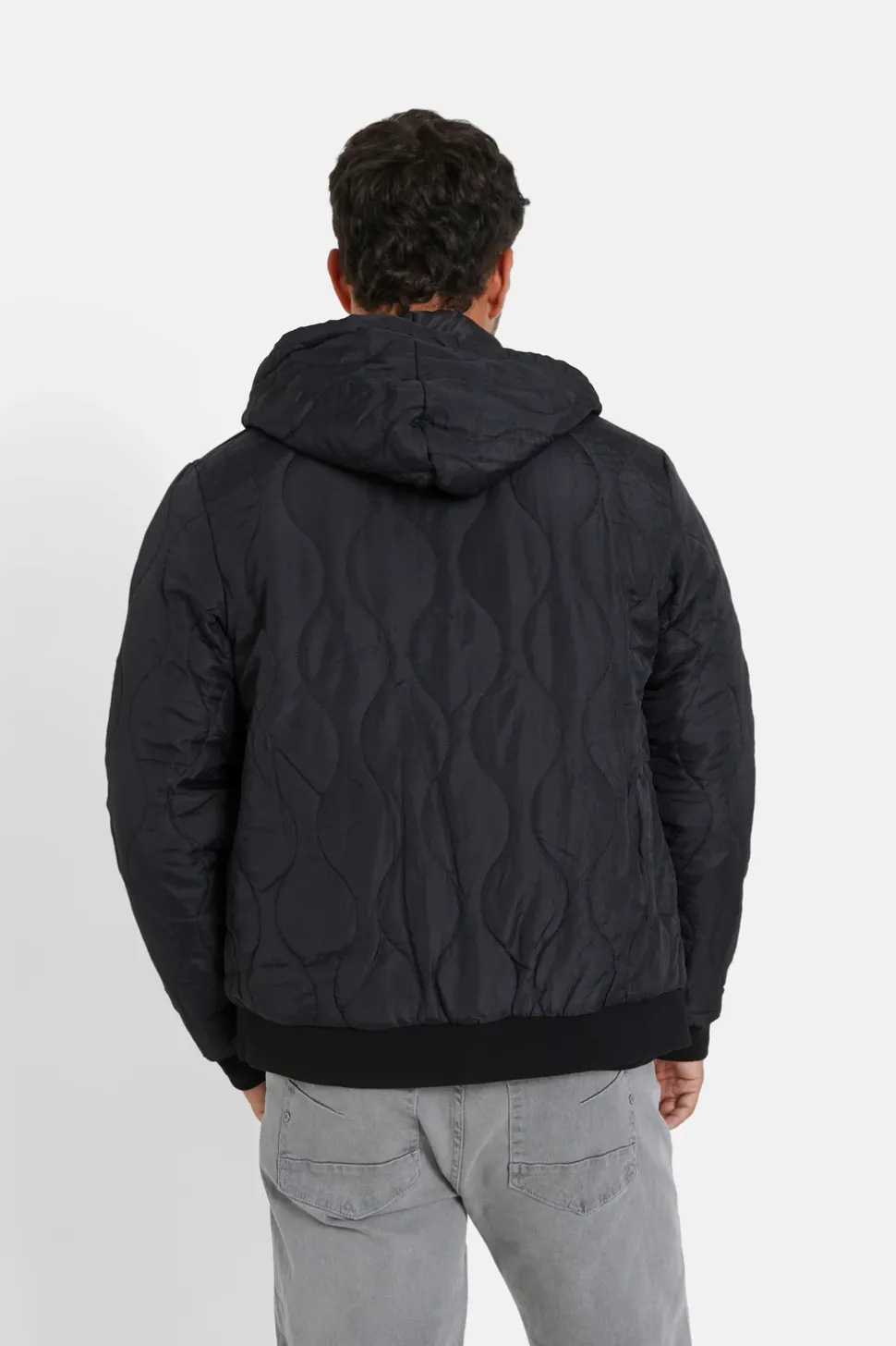 Veste Matelassee Wavy Noir
