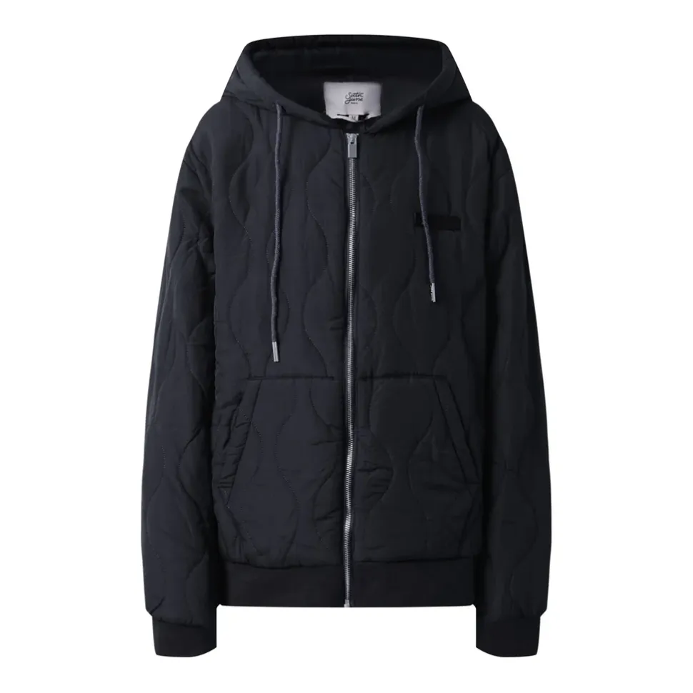 Veste Matelassee Wavy Noir