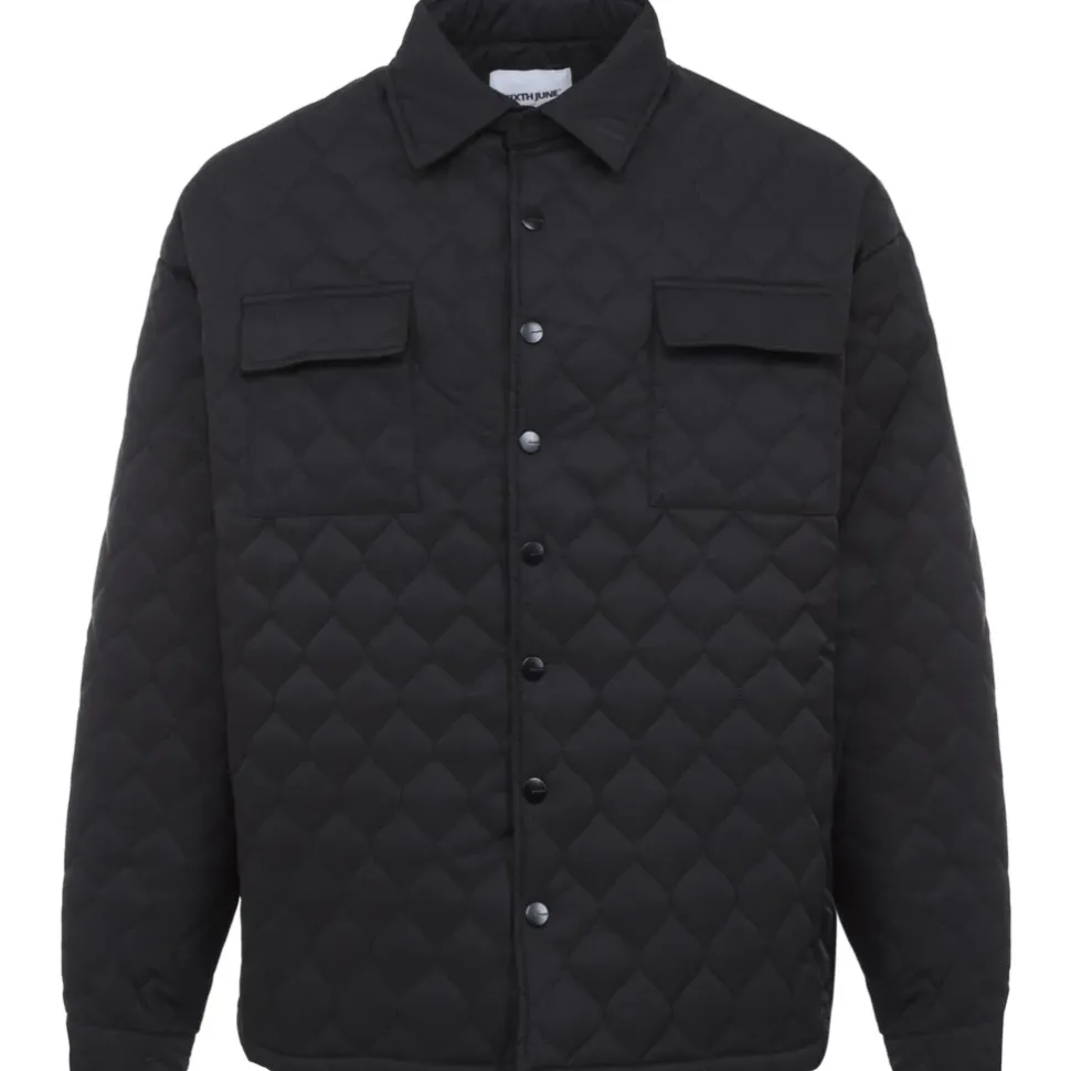 Veste Matelassee Wavy Noir