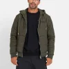 Veste Matelassee Wavy Vert Kaki