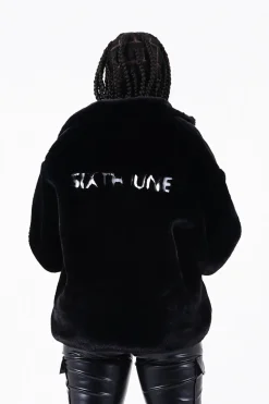 Veste Oversize Fourrure Noir