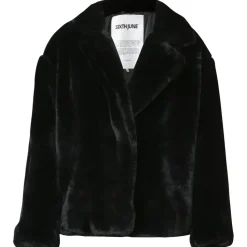 Veste Oversize Fourrure Noir