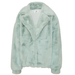 Veste Oversize Fourrure Vert Pastel
