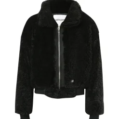 Veste Peau Mouton Courte Noir