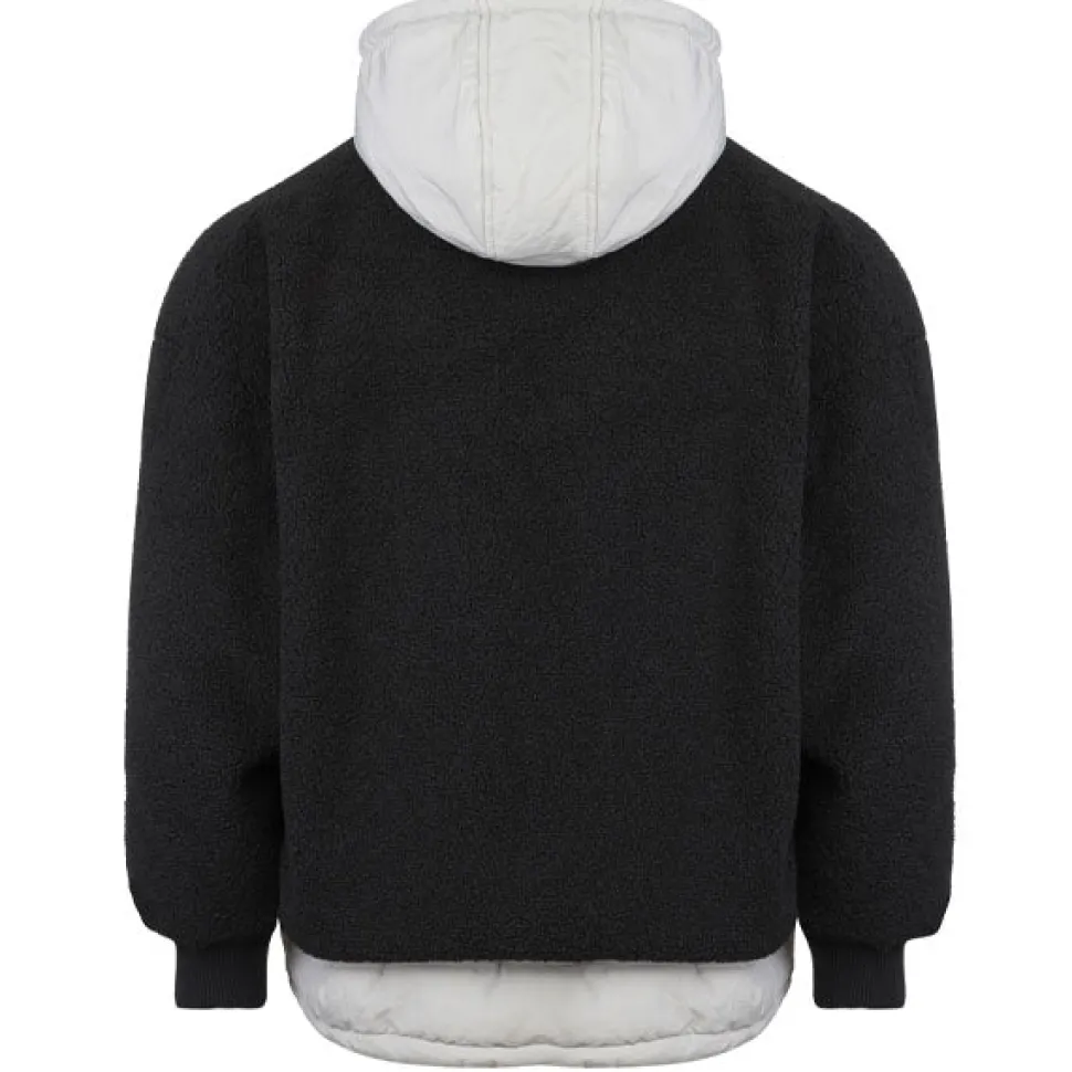 Veste Polaire Bi Matiere Noir