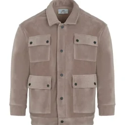 Veste Polaire Oversize Beige Fonce