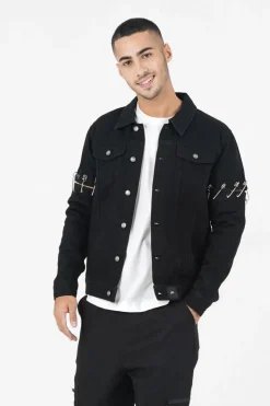 Veste Rock Epingles Noir