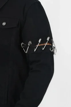 Veste Rock Epingles Noir