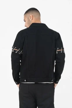 Veste Rock Epingles Noir