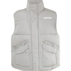 Veste Sans Manches Matelasse Gris