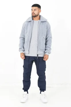 Veste Sherpa Cosy Gris