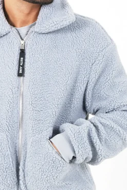Veste Sherpa Cosy Gris