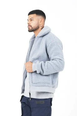 Veste Sherpa Cosy Gris