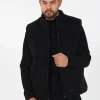 Veste Sherpa Sans Manches Noir