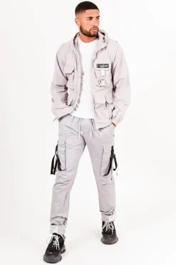 Veste Tactique Multipoche Gris Taupe
