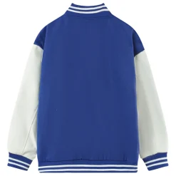 Veste Teddy Bicolore Bleu