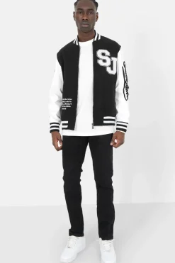 Veste Tete De Mort Universitaire Noir