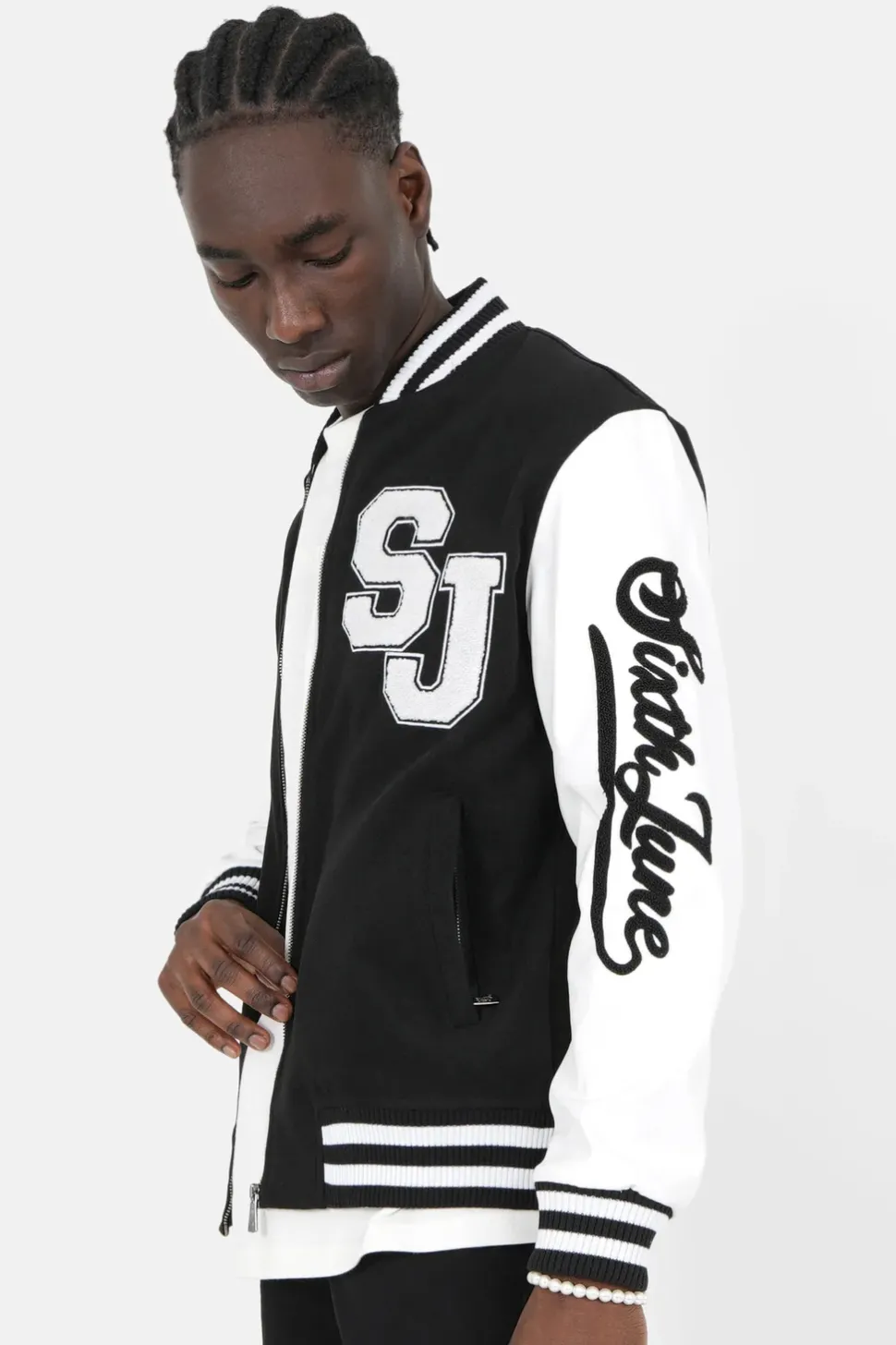 Veste Tete De Mort Universitaire Noir