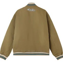 Veste Universitaire Brodee Vert Kaki