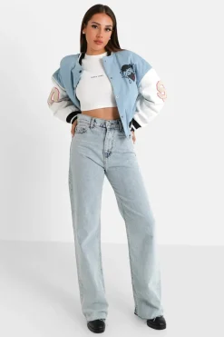 Veste Universitaire Imprimee Bleu