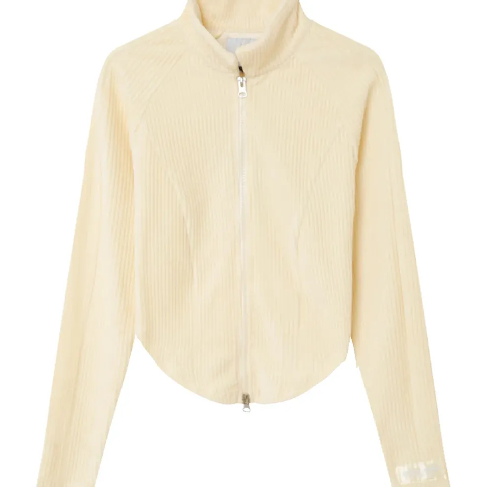 Veste Velours Corset Beige Clair